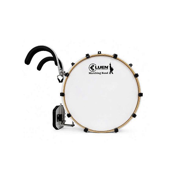Bombo de Marcha Profissional Luen 22"x14"+ Colete Carrier