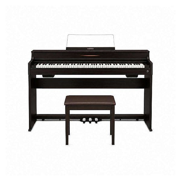 Piano Digital Casio Celviano AP-S450 Marrom com 88 Teclas + Banqueta Casio