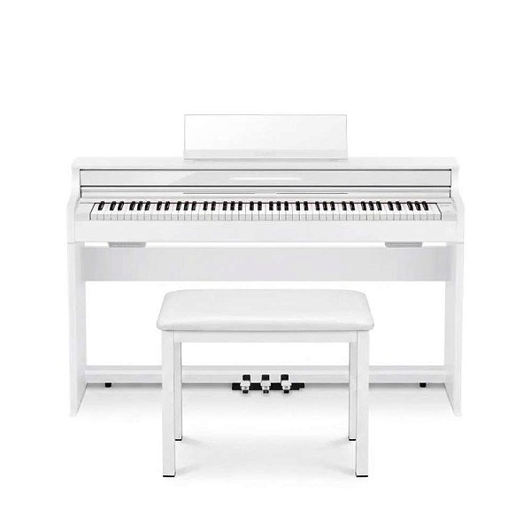 Piano Digital Casio Celviano AP-450 Branco com 88 Teclas Com Banqueta Casio