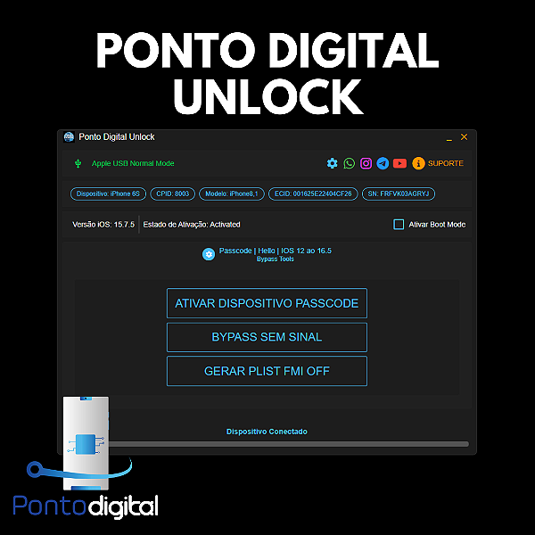 PONTO DIGITAL UNLOCK - NOSSA FERRAMENTA PARA DESBLOQUEIO DE ICLOUD