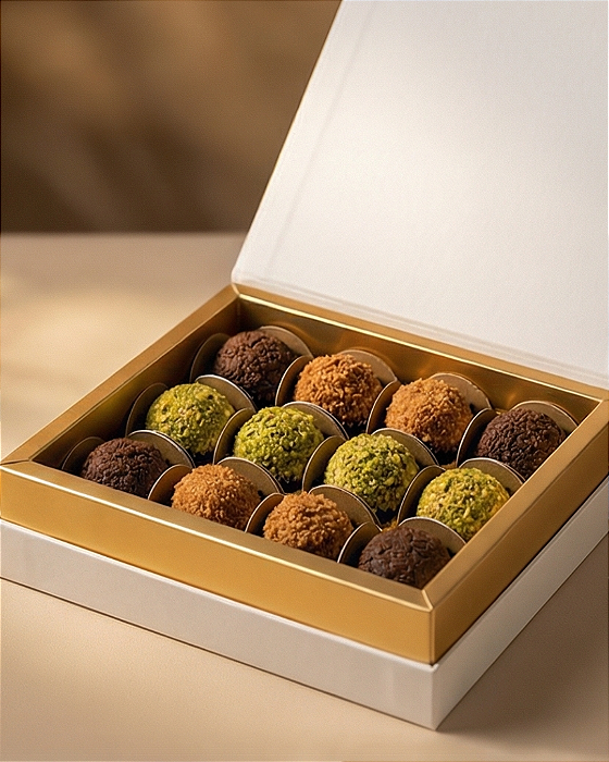 Caixa 12 brigadeiros sortidos