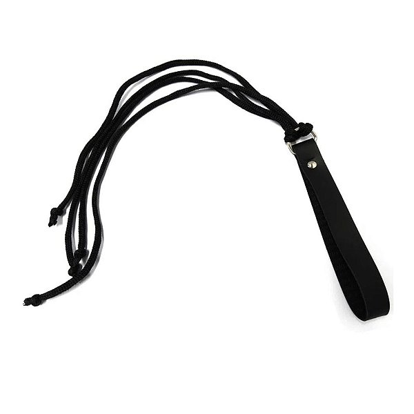 Chicote com 30cm Preto com 4 Tiras Dominatrixxx