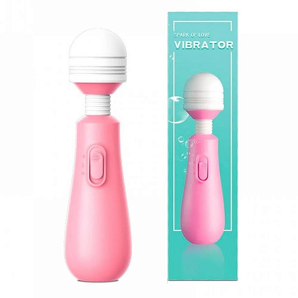 Massageador 2 Vibrações Varinha Mágica 15 X 3CM - CIA IMPORT