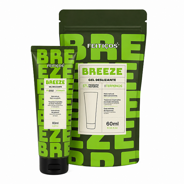 BREEZE - Gel Deslizante com Terpenos - 60ml - Feitiços