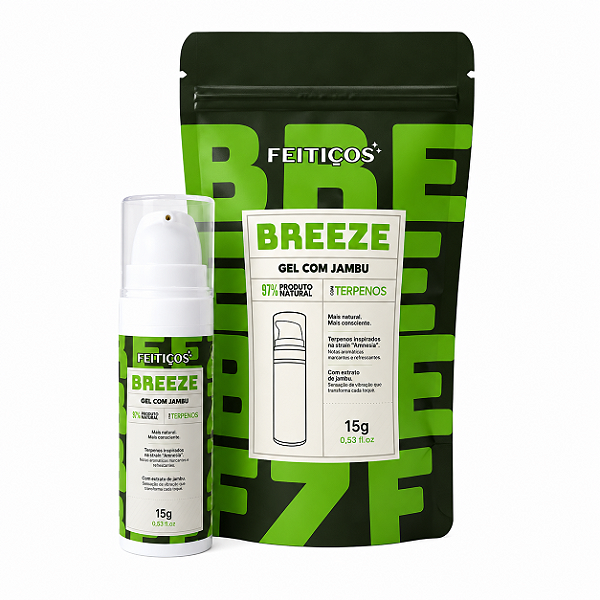 BREEZE - Gel Excitante com Jambu e Terpenos - 15g - Feitiços