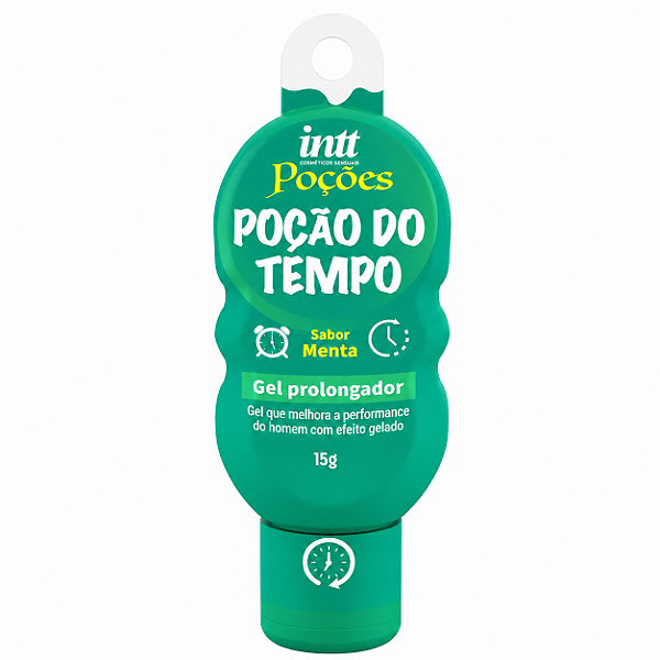 Poção do Tempo gel prolongador aroma de menta 15g - Intt