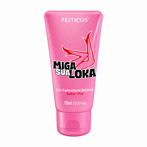 Miga sua Loka Gel Estimulante Beijável Uva 15g - Feitiços