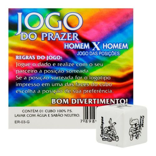 Dado de Posições Gay Jogo do Prazer - Diversão ao Cubo