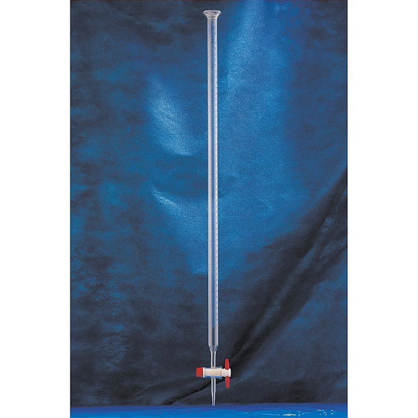 Bureta Graduada de vidro c/ torneira de teflon 10ml