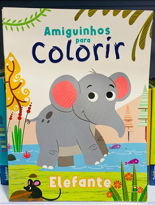 Amiguinhos Para Colorir Elefante