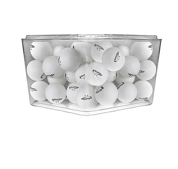 Pote com 32 bolas para Ping Pong - 40 mm - Brancas - 02 Est.