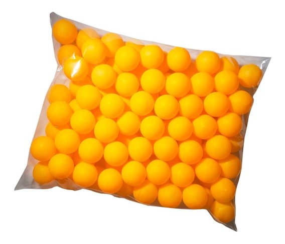 Saco com 300 bolas para Ping Pong - 40mm - laranjas - 02 Est.