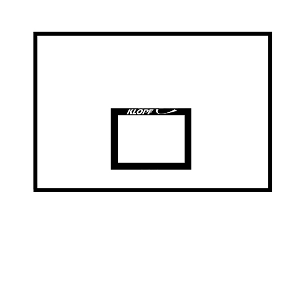 Tabela de basquete Comp. Naval, 18mm - 1,80 x 1,20m