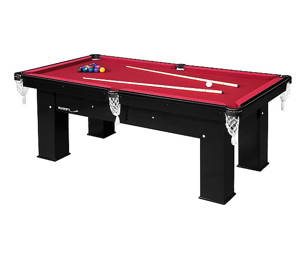 Mesa de Sinuca Elite, 4 tacos, jg Bolas num. 1 a 15 + 1 bca de 54 mm