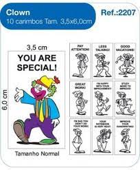 Carimbos Clown c/10 un.