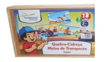 Quebra-Cabeça Meios de Transporte (Lazer)