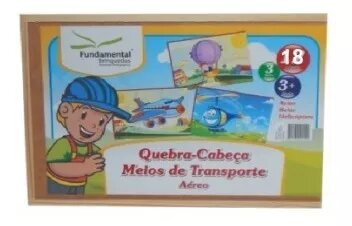 Quebra-Cabeça Meios de Transporte (Aéreo)