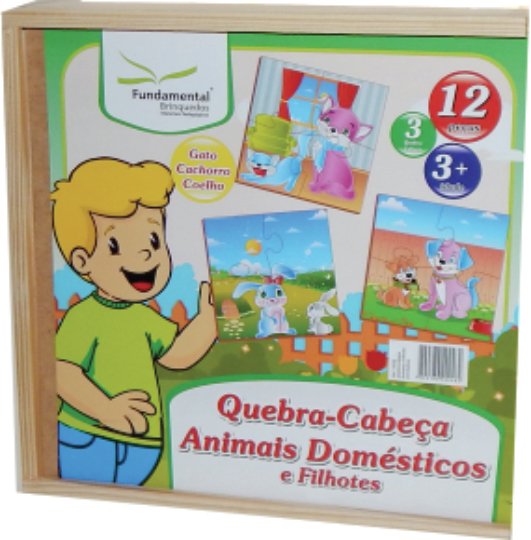Quebra-Cabeça Animais e Filhotes Domésticos