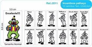 Carimbos Psico Avaliação Mod. Palhaço c/12 un.