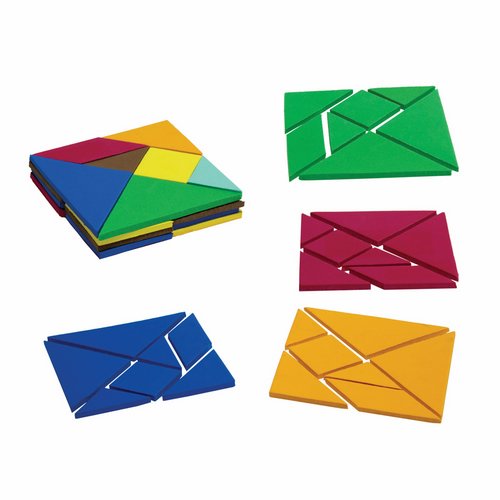 Tangran do Professor c/04 Jogos em EVA 30x30cm