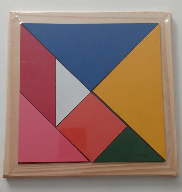 Tangram Colorido c/Moldura