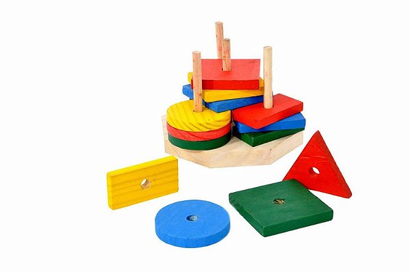 Torre de Formas - base 16x16cm. e c/16 formas