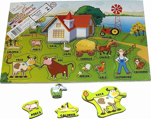 Quebra Cabeça Minha Fazenda - Emb. c/1 un.