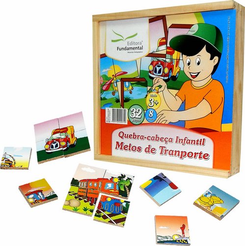 Quebra Cabeça Infantil - Meios De Transportes