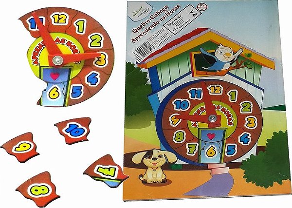 Quebra Cabeça Aprenda As Horas