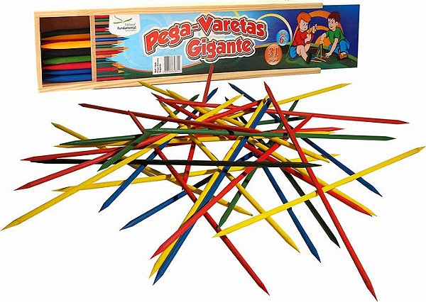 Pega Varetas Gigante - c/31 varetas coloridas c/55cm
