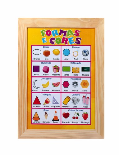 Painéis Sala de Aula - Formas e Cores 38X50cm