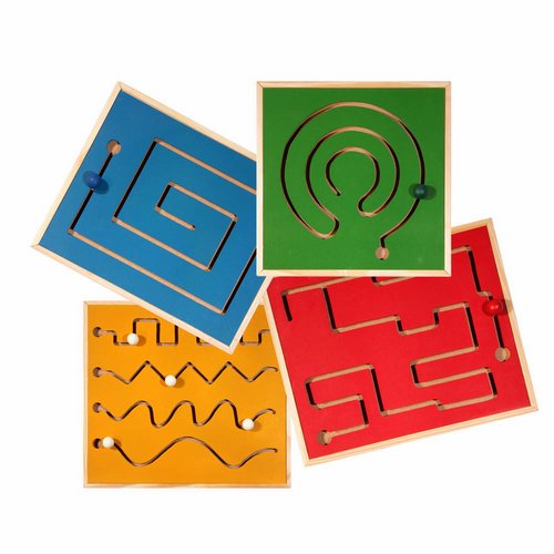 Painéis Psicomotores c/4 Painéis Tam médio 30x30x2cm