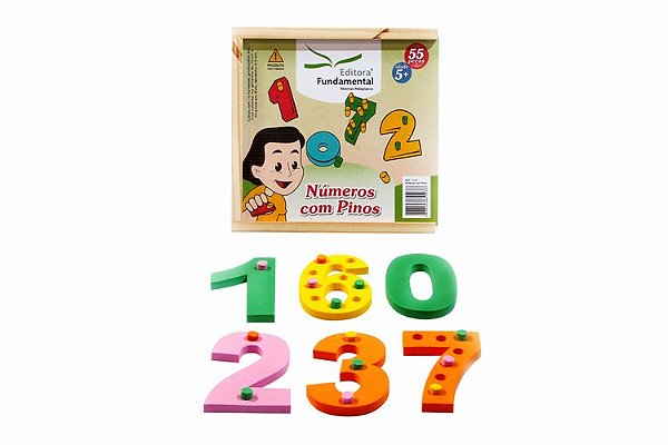 Números c/Pinos - em EVA c/10 Num. + pinos