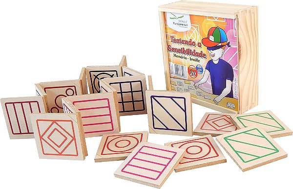 Memória Testando a Sensibilidade c/20 pçs. MDF