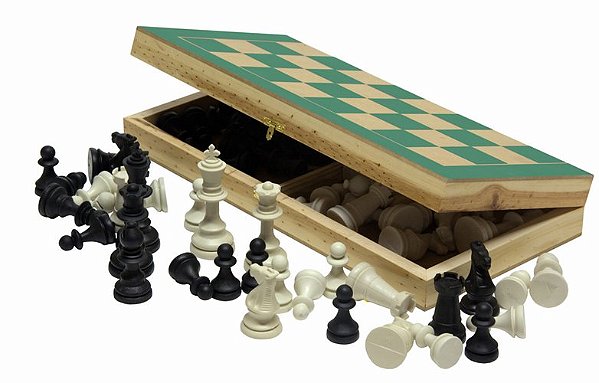 Jogo de Xadrez c/Estojo (gde) 37x37cm