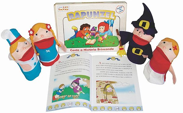 Fantoche + Livro – Rapunzel