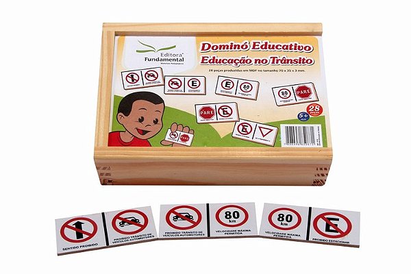 Dominó Educação no Trânsito - c/28 pçs.