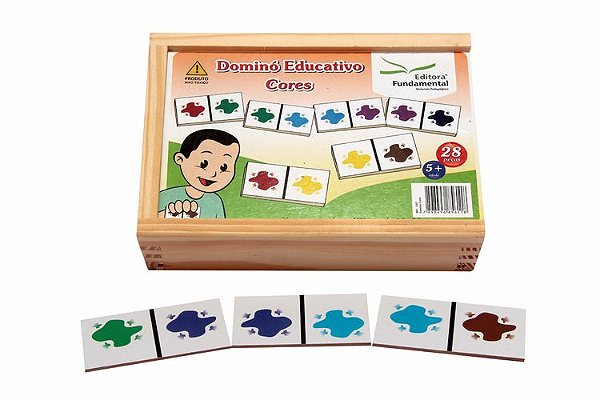 Dominó Cores - c/28 pçs.