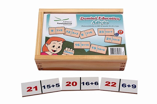 Dominó Adição - c/28 pçs.