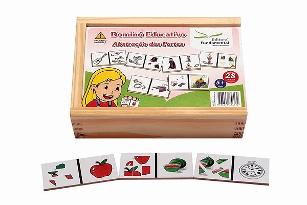 Dominó Abstração das Partes - c/28 pçs.