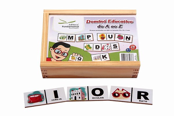 Dominó A ao Z - c/28 pçs.