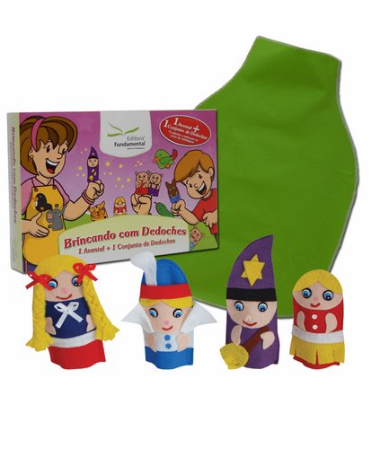 Dedoches + Avental Cx. c/Rapunzel