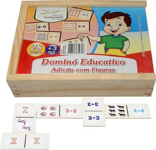 Dominó Educativo Adição com Figuras