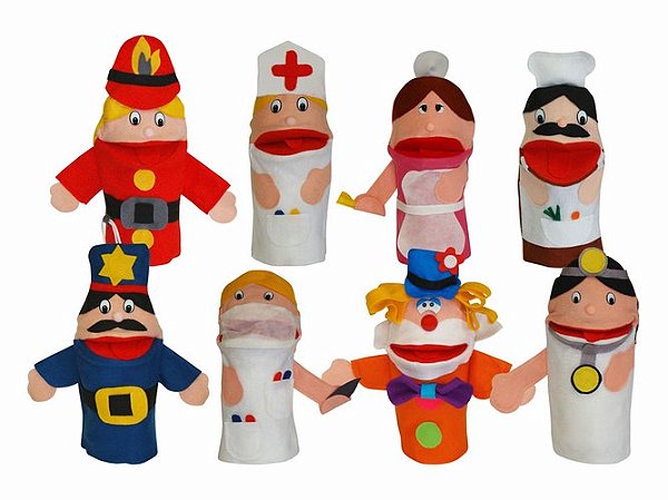 Fantoches Profissões c/8 un.