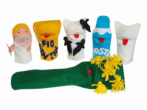 Fantoches Dental c/6 un. + 3 Dedoches