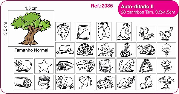 Carimbos Auto Ditado II  - c/28 un.