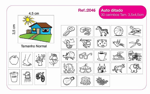Carimbos Auto Ditado - c/30 un.