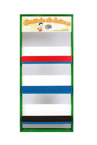 Cantinho da Leitura em madeira 1,20x0,55x0,04cm