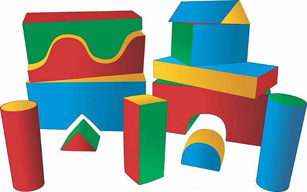 Espumados - Blocos - c/12 pçs. grande - pçs maior 60x30x22cm