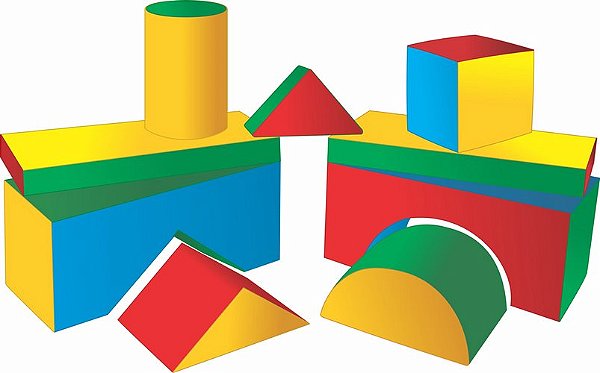 Espumados - Blocos - c/09 pçs. médio - pçs. maior 46x20x20cm